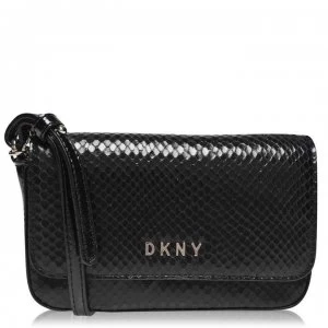 DKNY Demi Flap Crossbody Bag - BLK GLD BGD