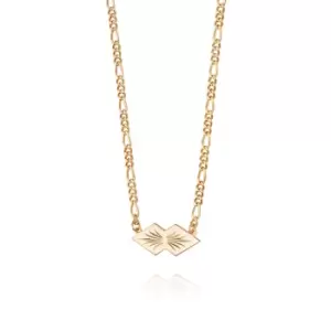 Daisy London 18ct Gold Plate Mini Palm Leaf Necklace 18ct Gold Plate