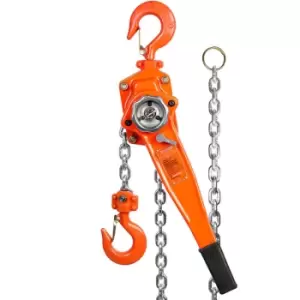 Manual Lever Chain Hoist, 1-1/2 Ton 3300 lbs Capacity 20ft Come Along, G80 Galvanized Carbon Steel with Weston Double-Pawl Brake,Auto Chain Leading