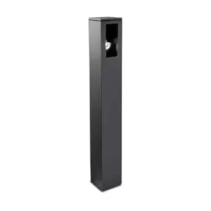 Leds-C4 Way - 1 Light Outdoor Tall Bollard Light Urban Grey IP65, GU10