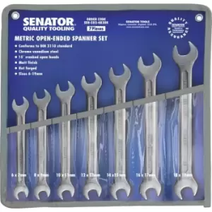 Senator Metric Combination Spanner Set, 7 - 19mm, Set of 7