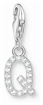 Thomas Sabo 1954-051-14 Charm Pendant Letter Q With White Jewellery