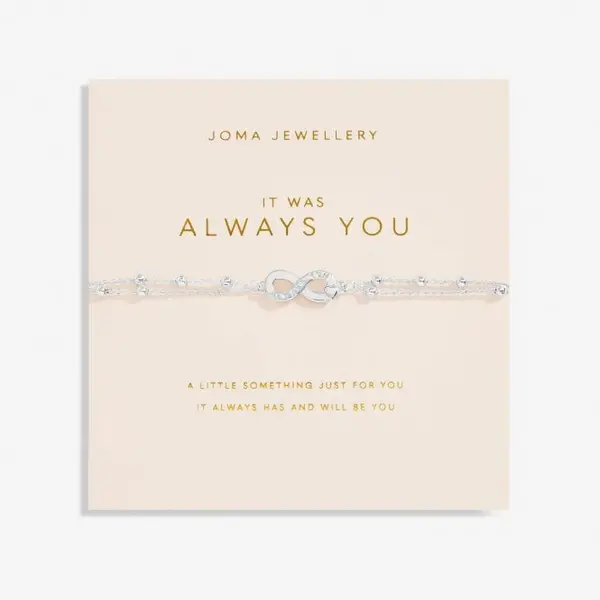 It Was Always You Silver Plated 18cm + 3cm Bracelet 6738