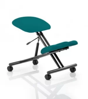 Kneeling Stool Black Frame Bespoke Colour Maringa Teal