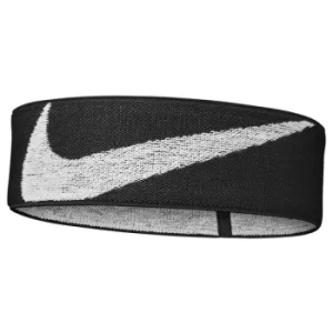 Nike Logo Knit Elastic Headband Black