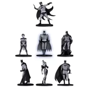 Batman Black & White PVC Minifigure 7-Pack Box Set #2 10 cm