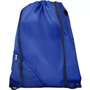 Oriole Duo Pocket Drawstring Bag (One Size) (Royal Blue) - Bullet