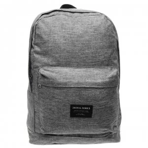 Jack and Jones Basic Logo Backpack - Grey Mel