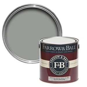 Farrow & Ball Estate Manor house gray No. 265 Matt Emulsion Paint 2.5L