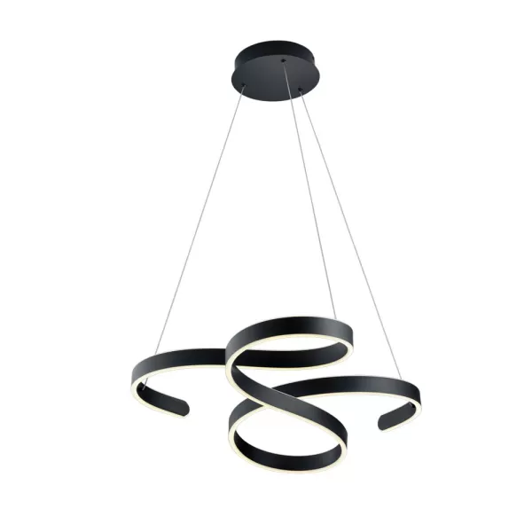 Francis Modern 48W LED Pendant Ceiling Light Anthracite 3000K