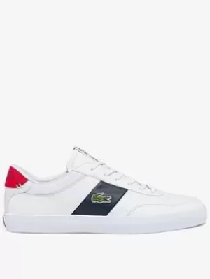 Lacoste Court-master 0121 1 Cma Trainer, White/Navy, Size 7, Men