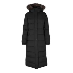 Superdry Longline Padded Puffer Coat - Black