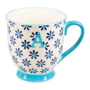 Sass & Belle Bohemian Mug Letter A