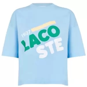 Lacoste Summer Crop T Shirt - Blue