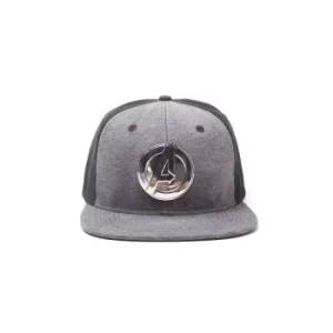 Avengers Snap Back Baseball Cap Metal Logo