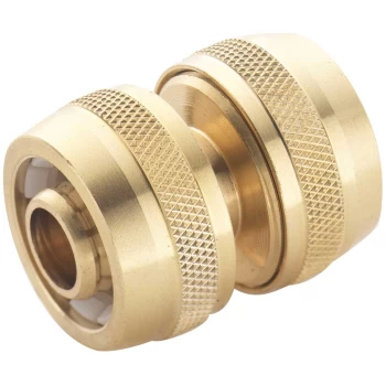 Spear and Jackson Brass Hose Repair Connector 1/2" / 12.5mm Pack of 1