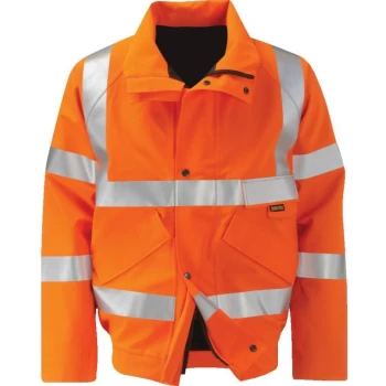 Gore-Tex Large Colorado Orange Bomber Jacket - Orbit International