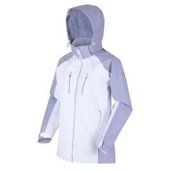 Regatta Womens Calderdale IV Waterproof Jacket - White/Lilac