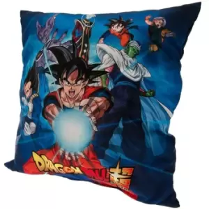 Dragon Ball Z Super Filled Cushion (One Size) (Blue/Red/Yellow) - Blue/Red/Yellow