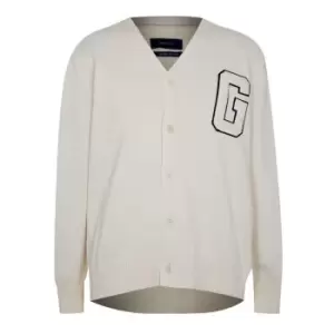 Gant Letterman Cardigan - Cream