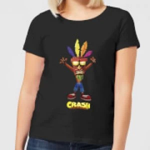 Crash Bandicoot Aku Aku Womens T-Shirt - Black - 4XL