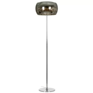 Linea Verdace Snow Floor Lamp With Shade Chrome