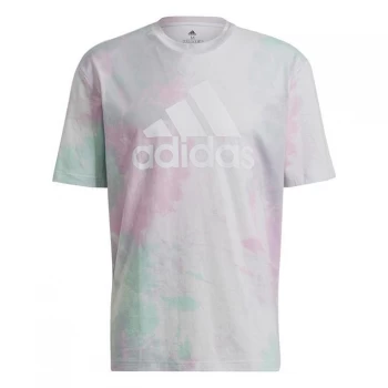 adidas Summer AOP T Shirt Mens - Mint/Lilac