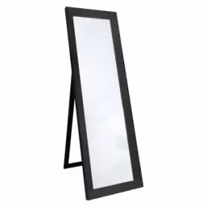 Crossland Grove Bloomsbury Cheval Mirror Black - 1550 X 480mm