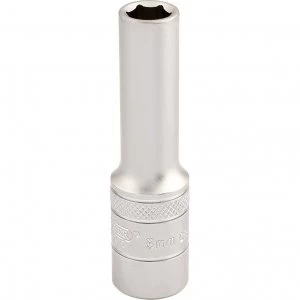 Draper 3/8" Drive Satin Finish Deep Hexagon Socket Metric 3/8" 8mm