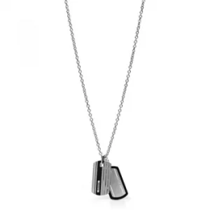 Mens Fossil Stainless Steel Casual Necklace