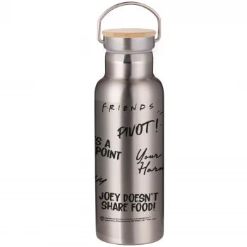 Friends Quotes Portable Insulated Water Bottle - Steel