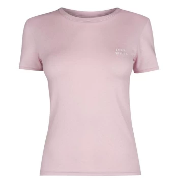 Jack Wills Trinkey Ringer T-Shirt - Pale Pink