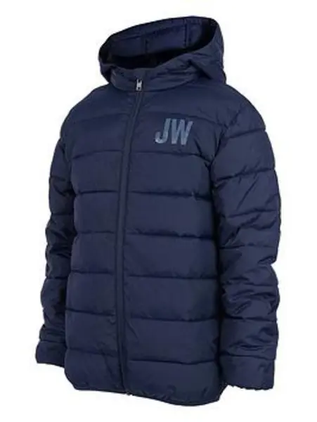 Jack Wills Boys JW Padded Jacket - Navy, Size Age: 10-11 Years