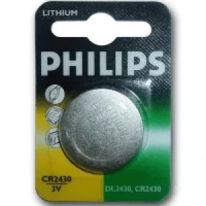 Philips CR2430 3V Lithium Coin Cell Battery (1 Pack)