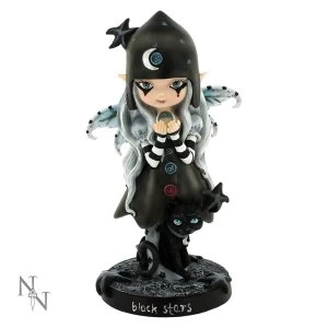 Black Stars Fairy Figurine