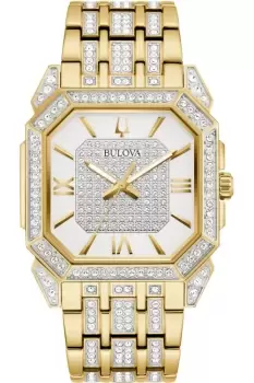 Gents Bulova Crystal Octava Square Watch 98A295