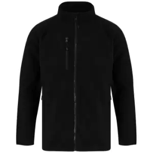 Henbury Unisex Adult Recycled Polyester Fleece Jacket (4XL) (Black)