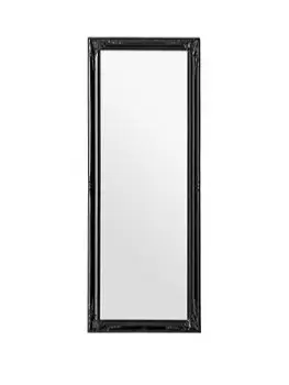 Premier Housewares Chic Vintage Matt Black Wall Mirror