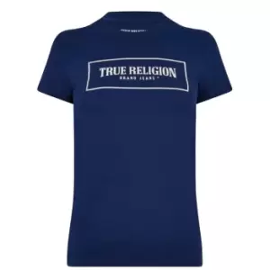 True Religion Sparkle Box T Shirt - Blue