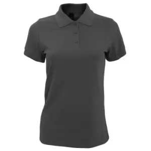 SOLs Womens/Ladies Prime Pique Polo Shirt (XXL) (Dark Grey)