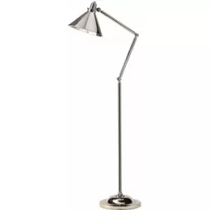 Loops - Floor Lamp Highly Polished Nickel Finish LED E27 100W Bulb