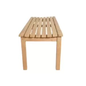 Walkham Teak Walkham Wesley 2 Seat Outdoor Garden Bench - Teak