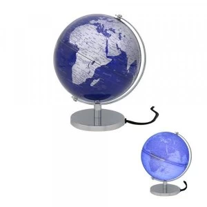 Globe Silver & Blue Light Up By Lesser & Pavey