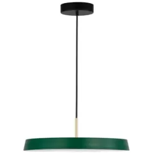 Hampton Integrated LED Pendant Ceiling Light Matt Green Aluminium LED 41W 2693Lm 3000K - Merano