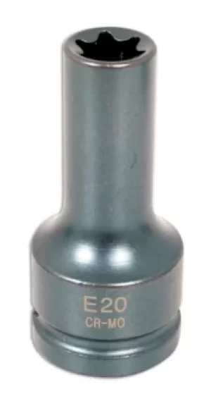 Laser Tools 4561 Star Socket E20 3/4"D Chrome Molybdenum