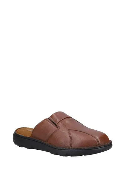 Hush Puppies Mens Carson Slip On Clogs Sandals Slipper Mules - UK 6 Brown male GDE2431BRO6