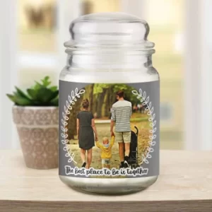 Personalised Better Together Photo Candle Jar