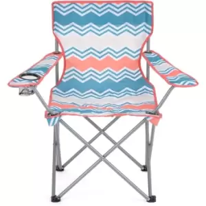 Folding Camping Chair Zig Zag Print - Yello