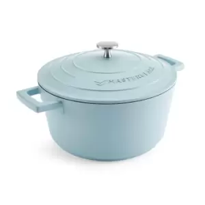 Sky Blue Cast Aluminium Casserole Dish, 4L