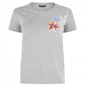 Gant Short Sleeve T Shirt - 93 GREY MELANGE